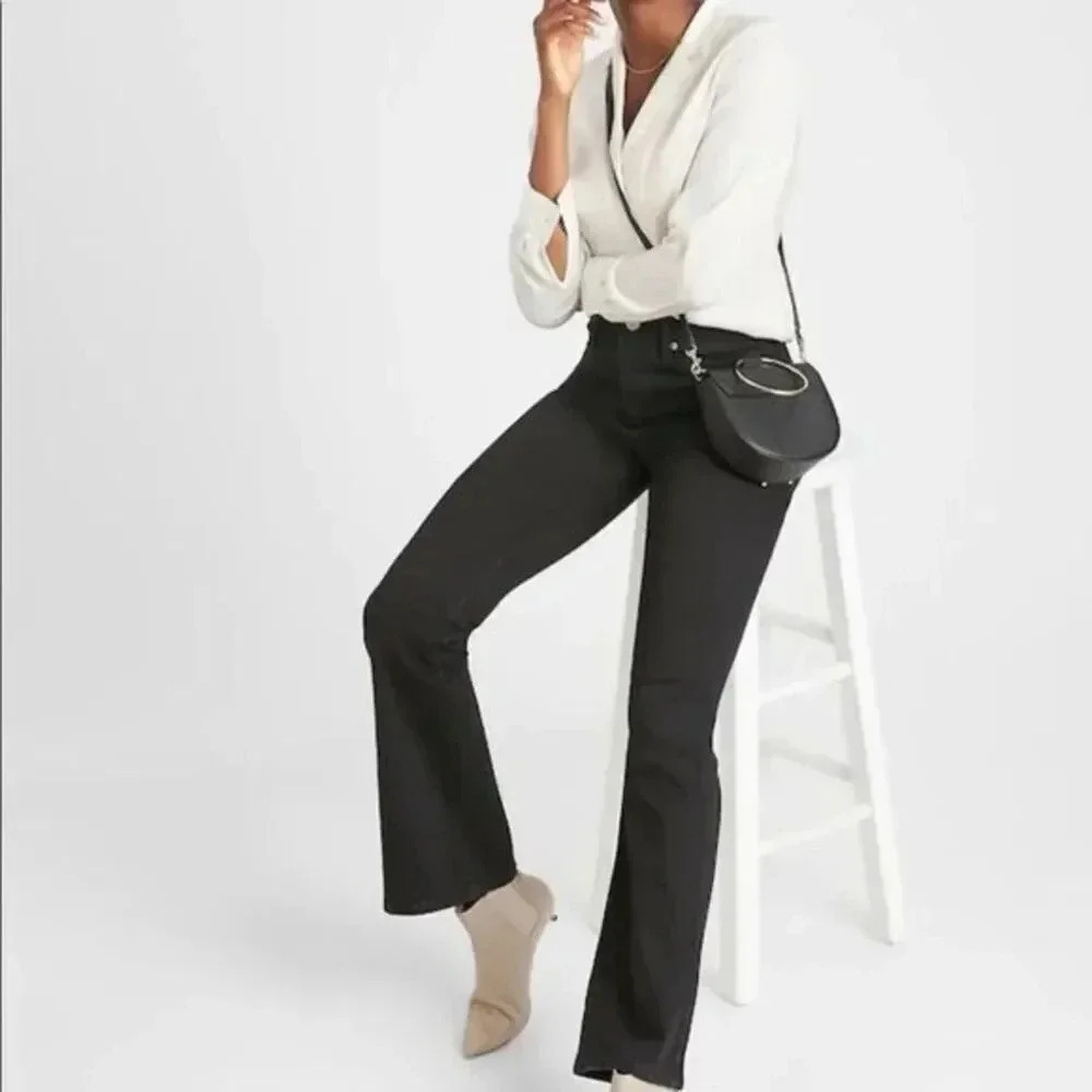 Banana Republic factory High-Rise Black Slim  Jean